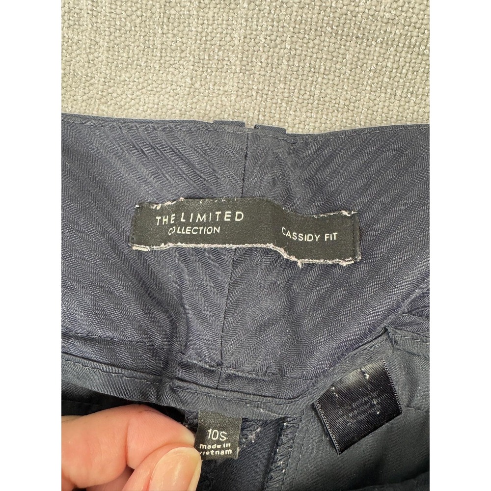 The Limited Cassidy Fit Dress Pants Womens 10S Navy Blue Bootcut Stretch Career - Picture 3 of 6